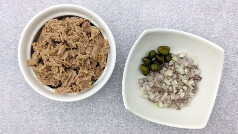 Pasta z tuńczyka i awokado - jak zrobić, przepis, krok 2