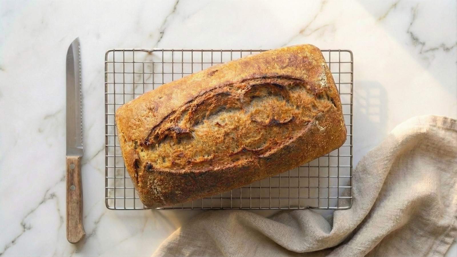 Chleb orkiszowy na zakwasie - jak zrobić, przepis, krok 5