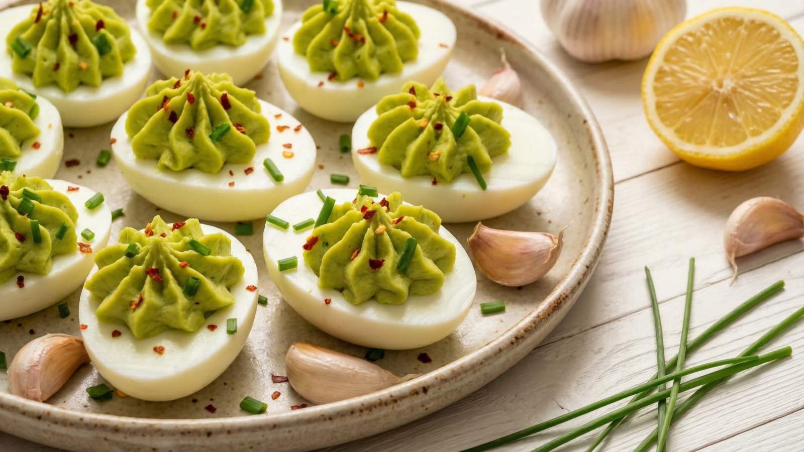 Jajka faszerowane awokado