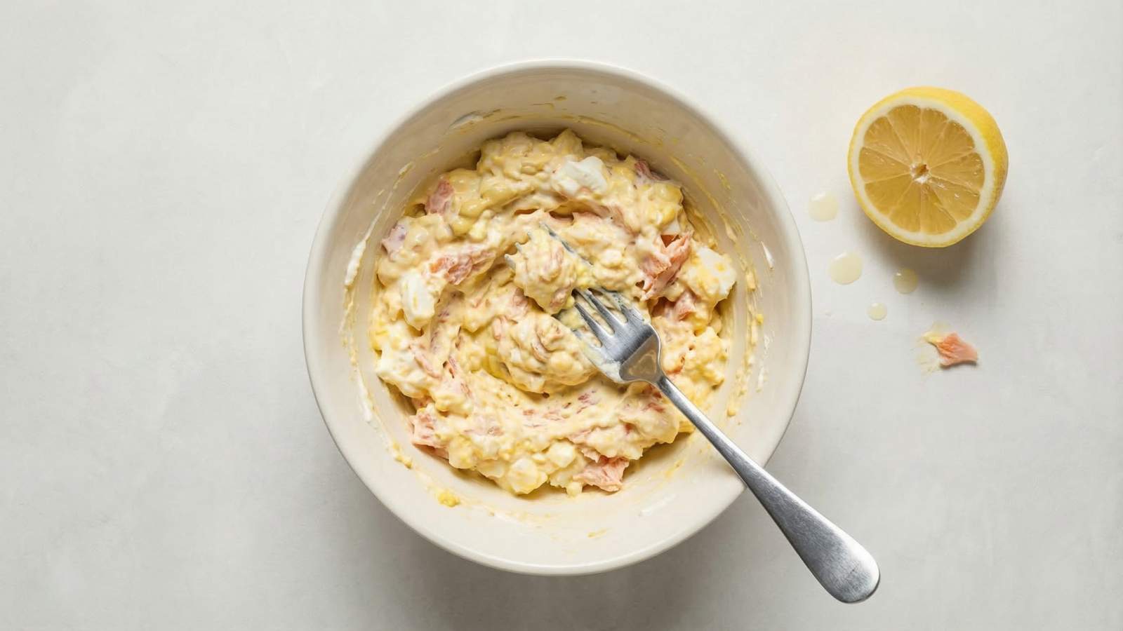 Jajka faszerowane łososiem - przepis na elegancką przekąskę - jak zrobić, przepis, krok 3