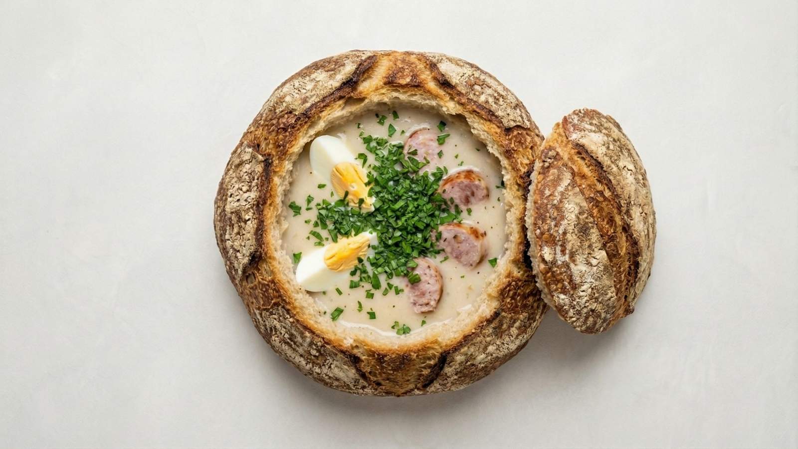 Tradycyjny żurek wielkanocny z białą kiełbasą - jak zrobić, przepis, krok 8