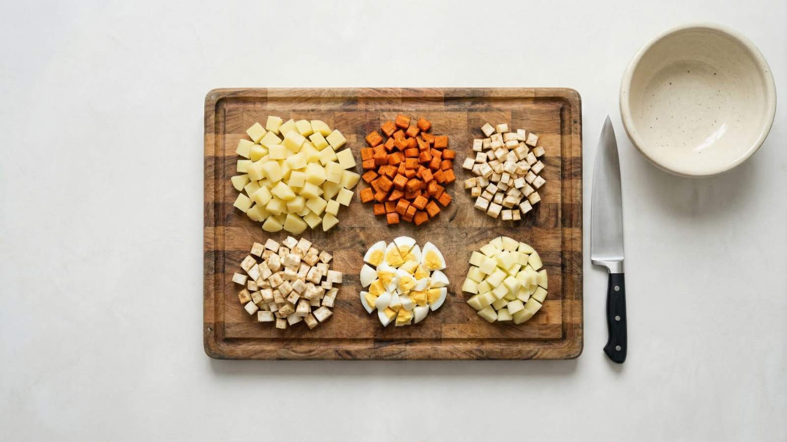 Sałatka jarzynowa - jak zrobić, przepis, krok 2