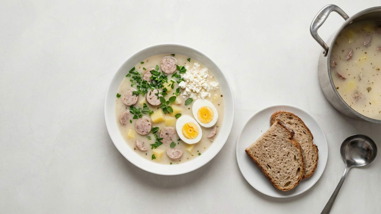 Tradycyjny barszcz biały wielkanocny - jak zrobić, przepis, krok 7