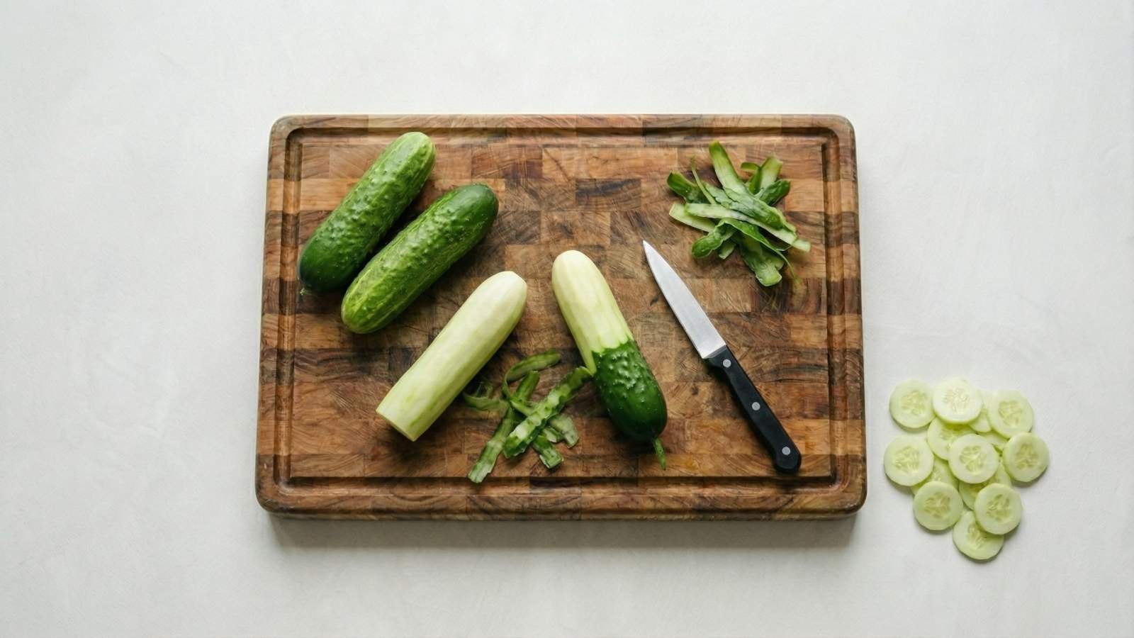 Klasyczna mizeria z ogórków do obiadu - jak zrobić, przepis, krok 1