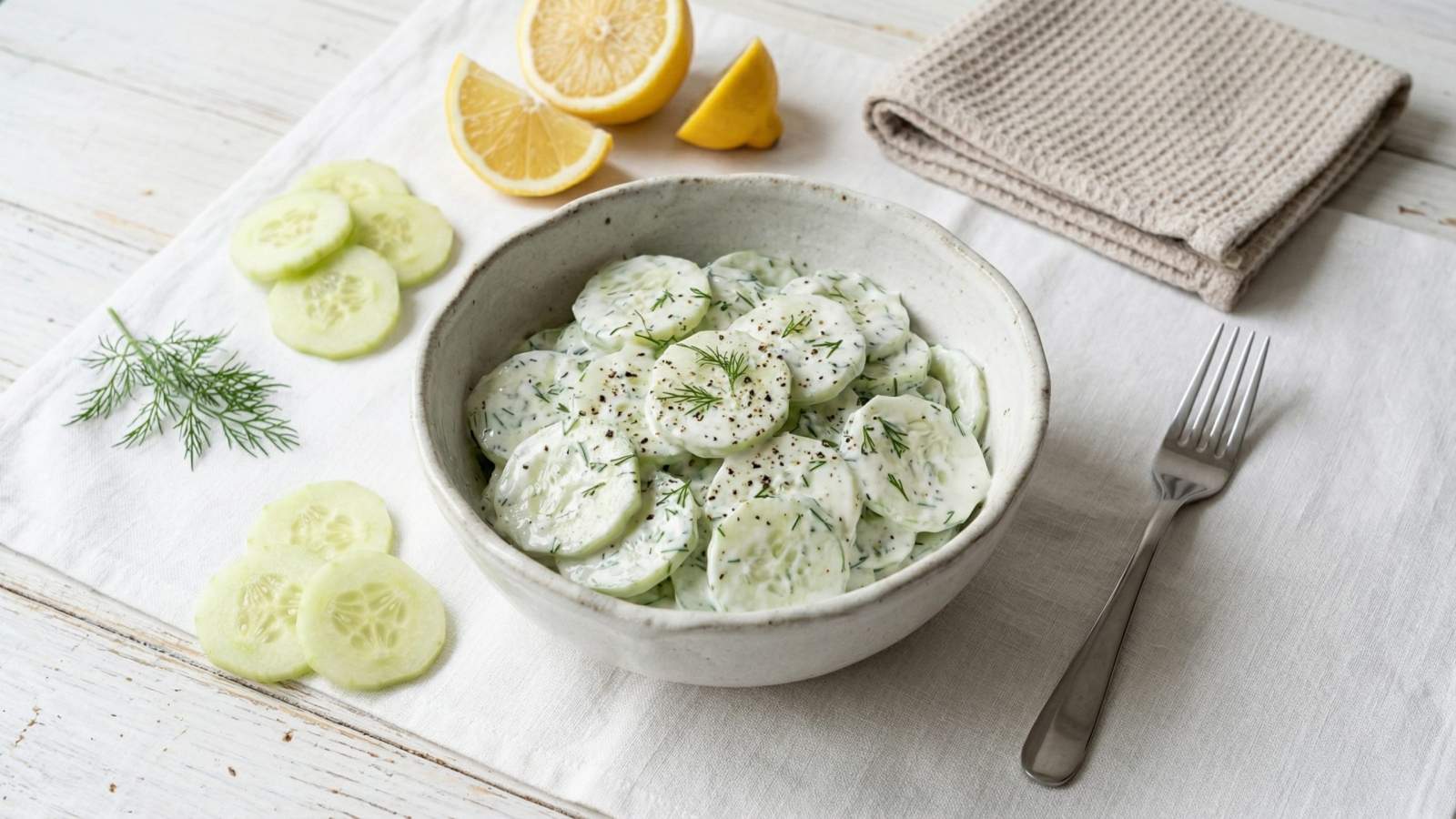 Fit mizeria z jogurtem