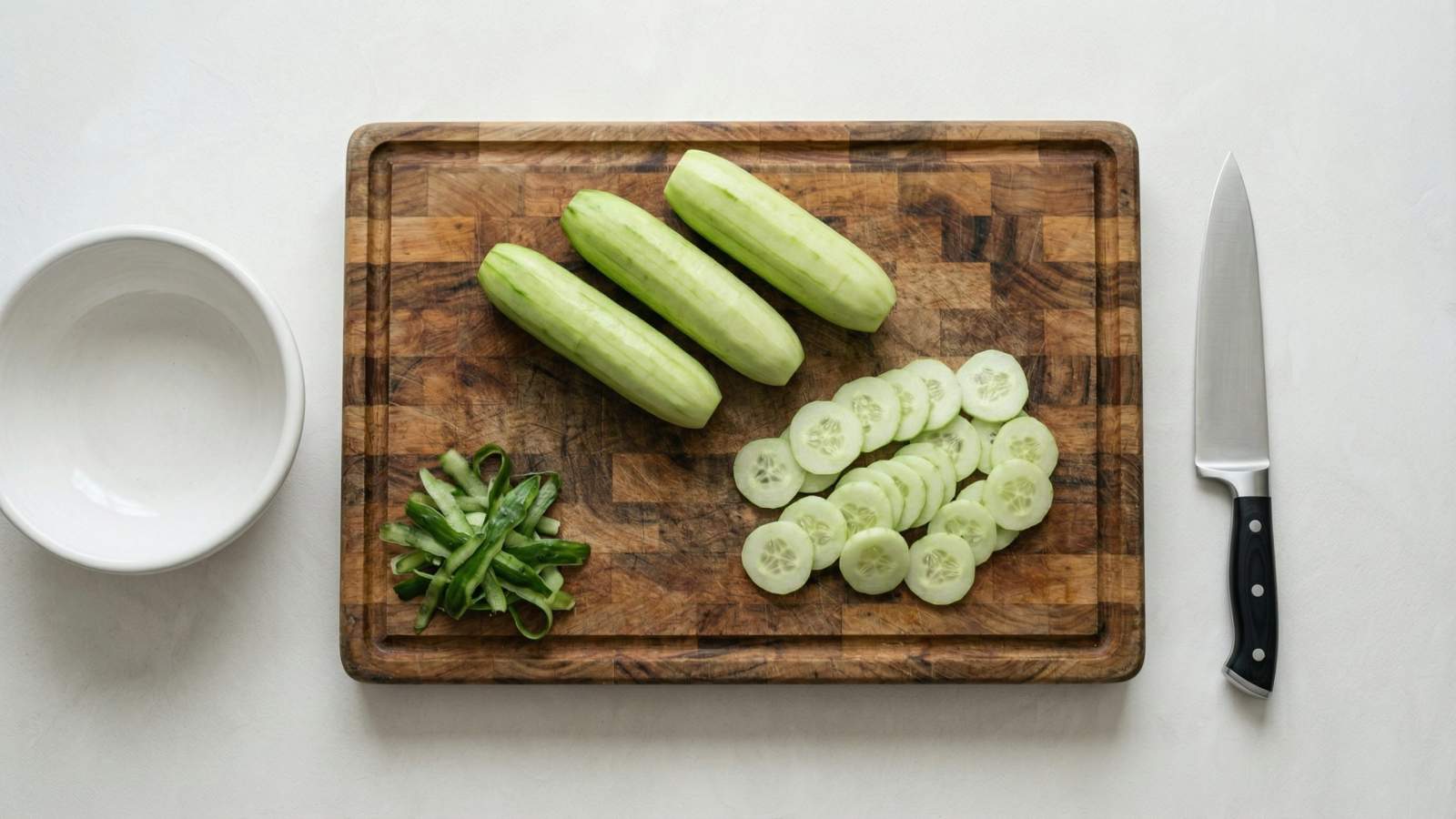 Fit mizeria z jogurtem naturalnym - jak zrobić, przepis, krok 1