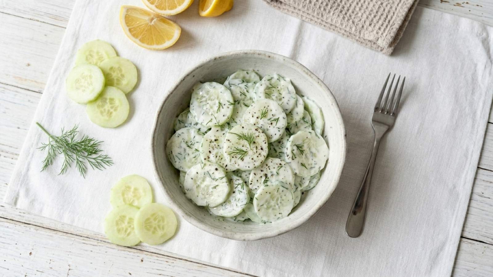 Fit mizeria z jogurtem naturalnym - jak zrobić, przepis, krok 6